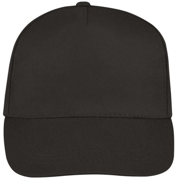 SOLS Unisex Buzz 5 Panel Baseball Cap / Dark Gray - Picture 4 of 5